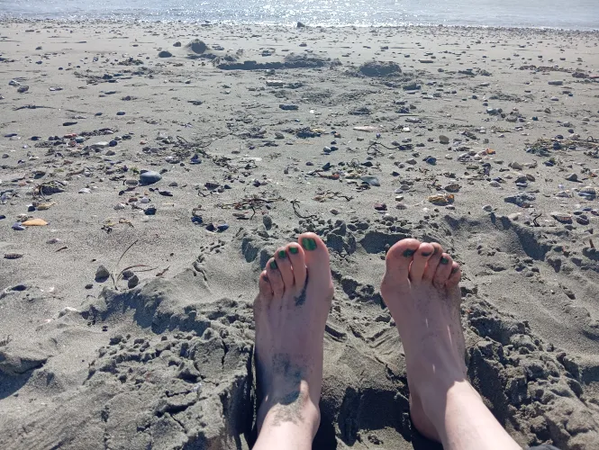 dirty toes ,beach toes❤️‍