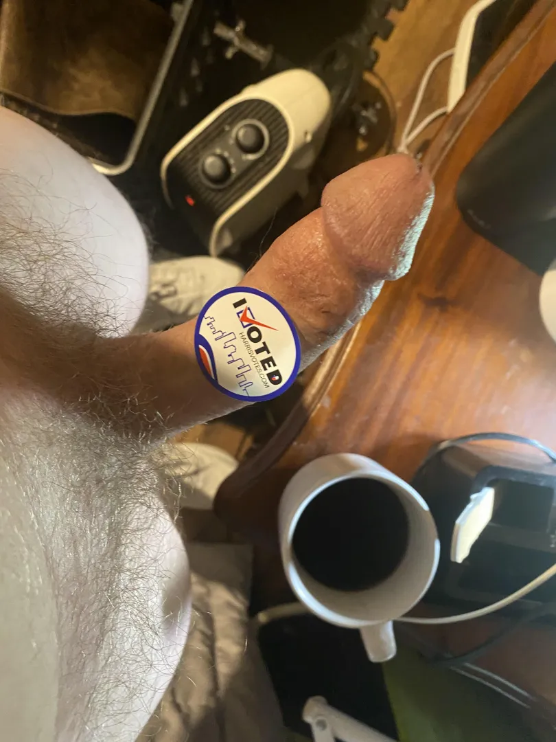 Exercising my civic duty gets me hard