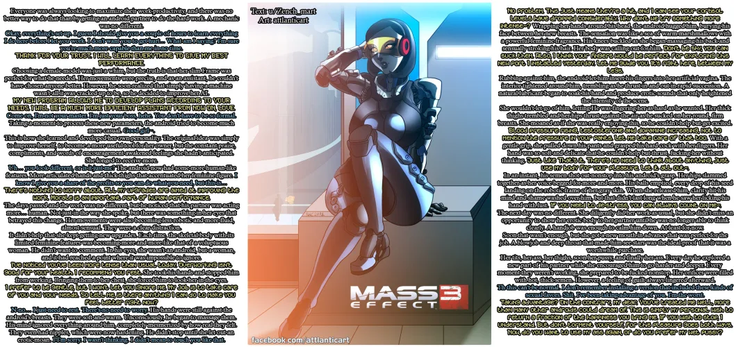 Next-generation assistant for a lone mechanic [Teasing] [Android girl] [teasing] [Handjob] [Creampie] [Casual sex] | Art: attlanticart