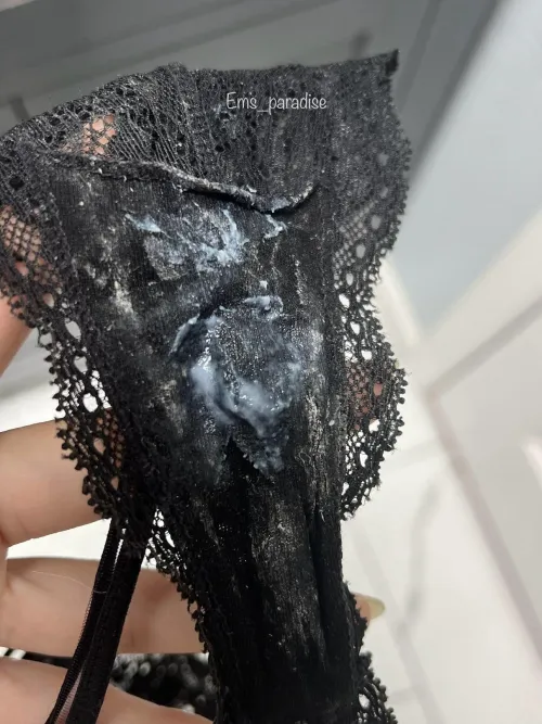 POV- handing these to you to help me clean up 