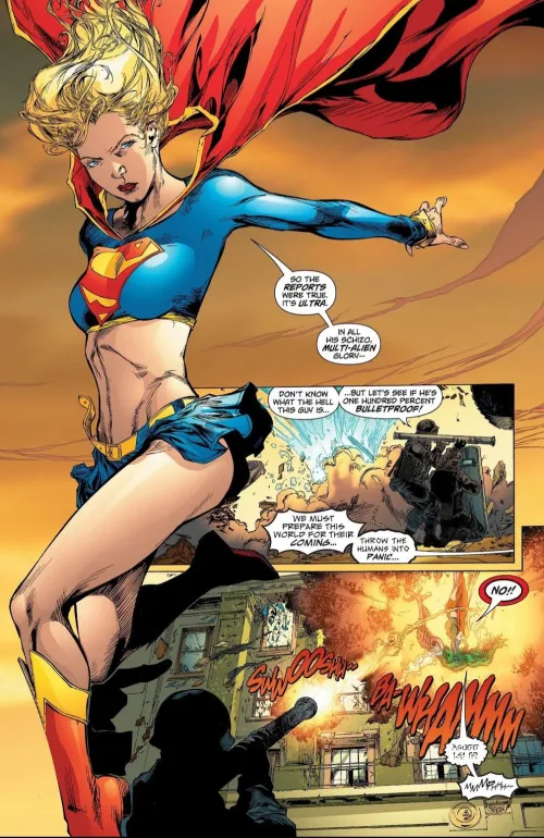 Supergirl's skimpy outfit [Superman/Batman #31]