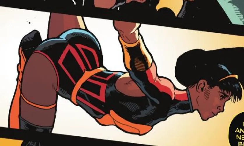 Yara Flor doing a regular fighting movement... I guess [Wonder Woman #30]