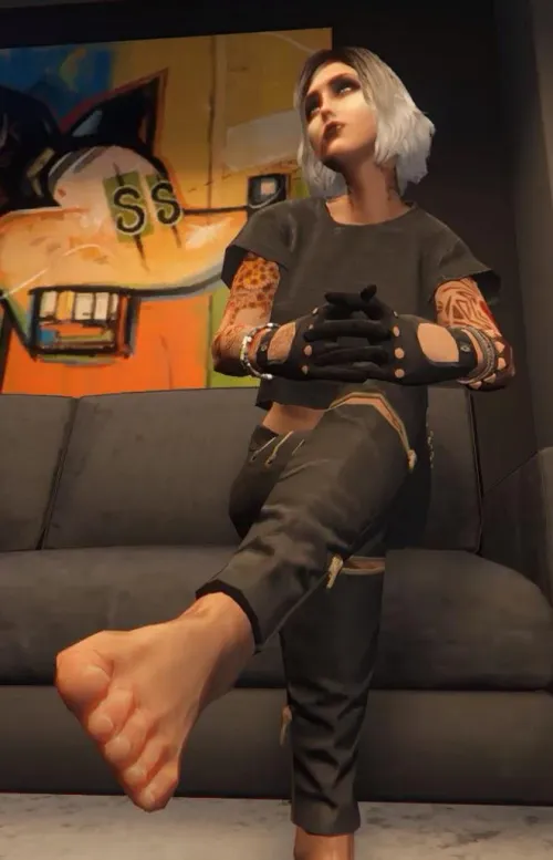 You really thought you were getting a cut? Shut up and start sniffing between my toes!