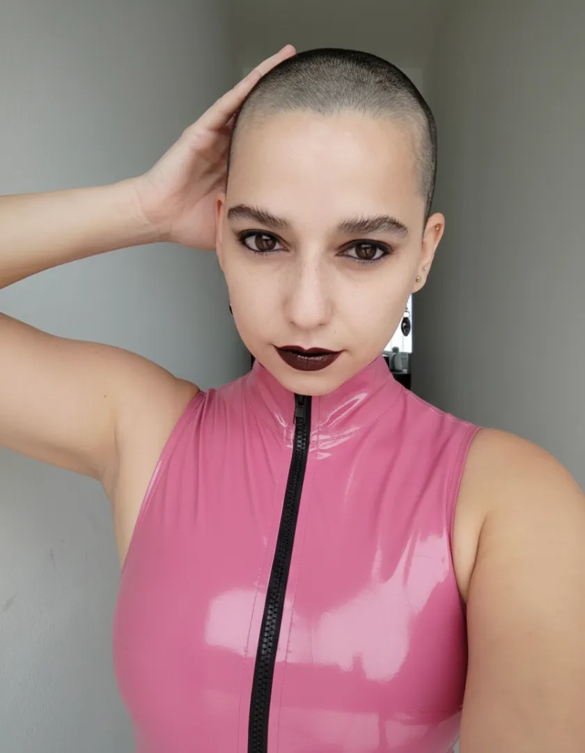 Bald pink latex