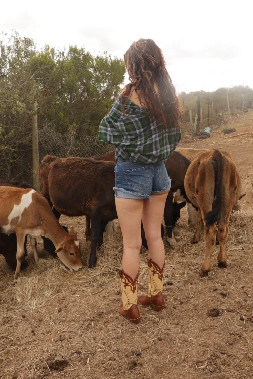 Finishing up the chores for the day