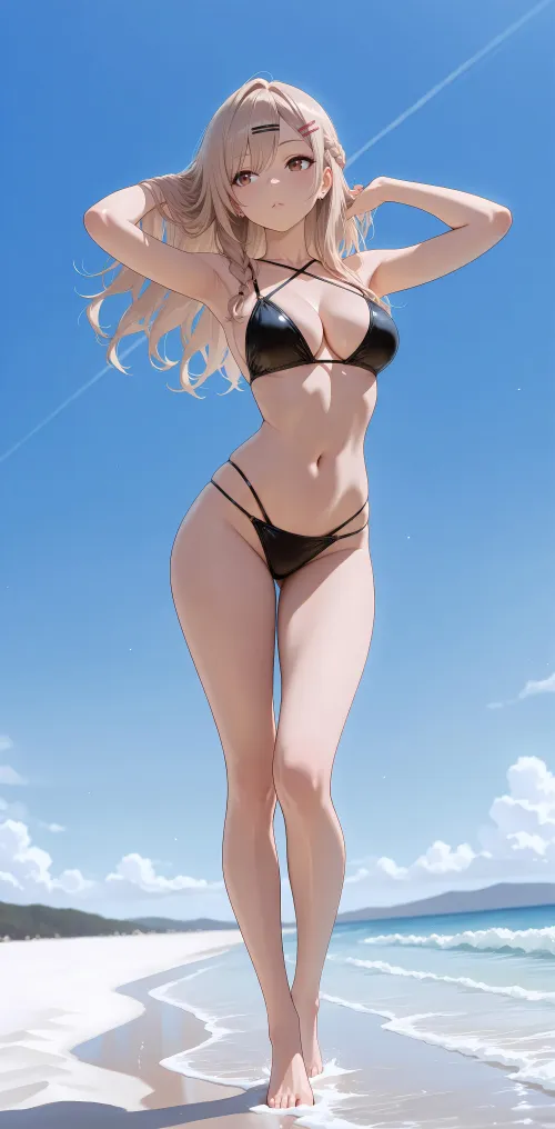 Gyaru on the Seashore