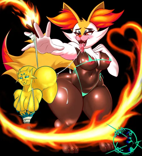 I made a Braixen with Joltik