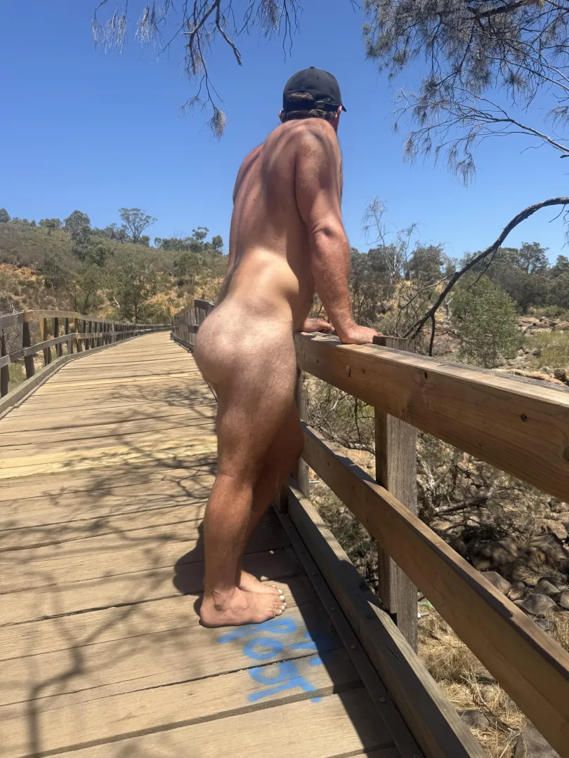 Just a bit risky enjoying the view caked up