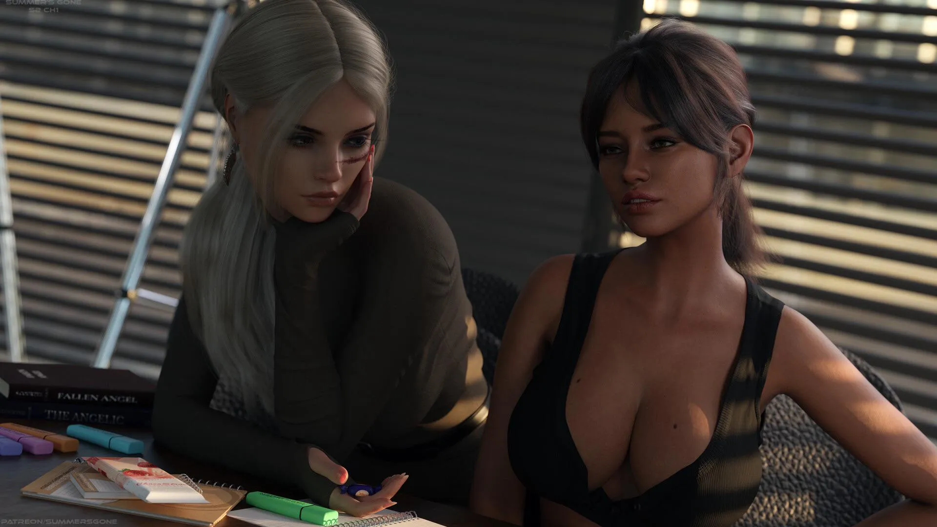 Just saw this image on the steam page. Who is that next to Sasha?