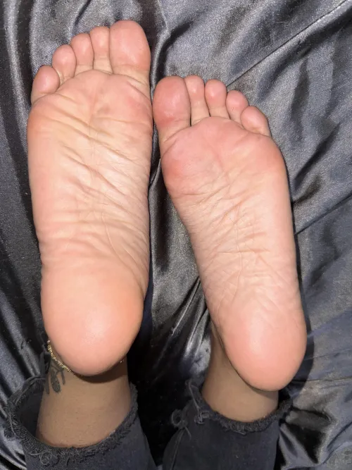 Pink and wrinkly soles