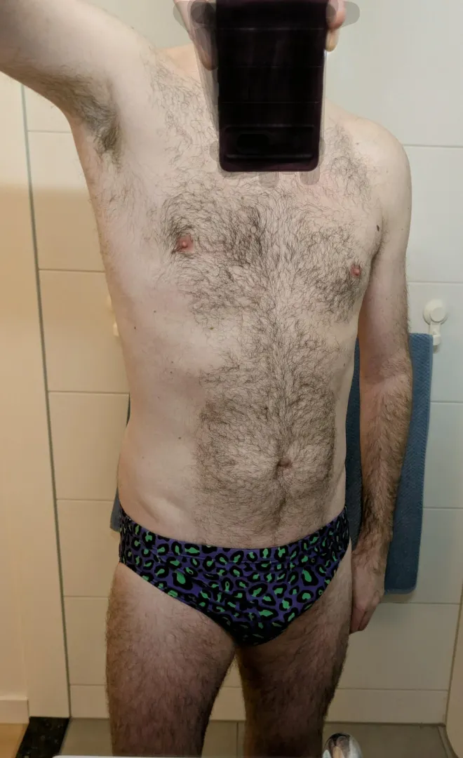 Purple and green leopard print