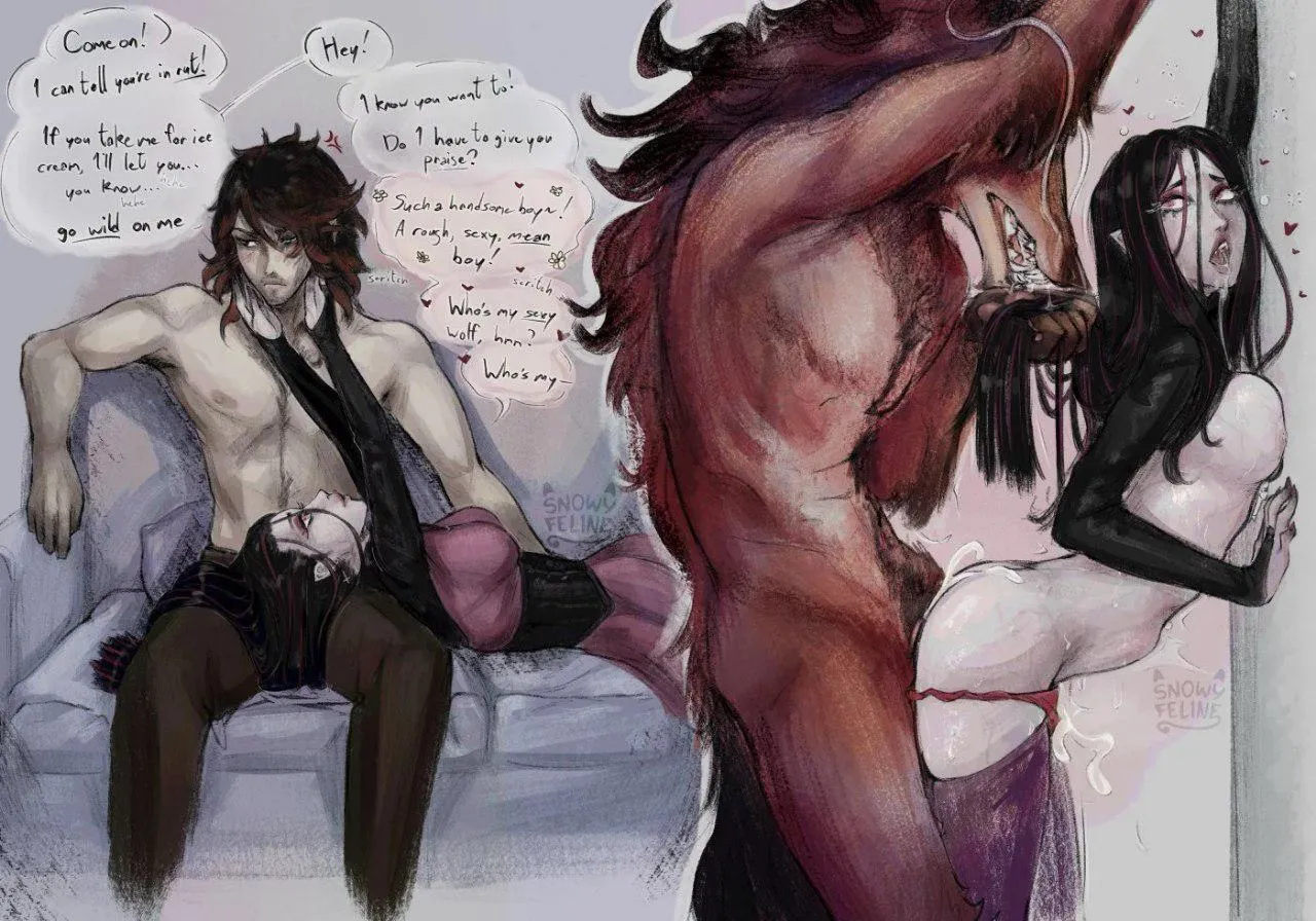 The best kind of lover (Snowy Feline)