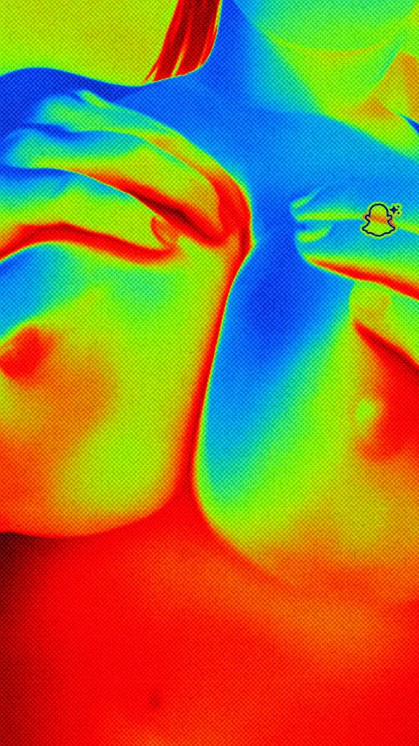 Thermal pic makes my yitties look good 