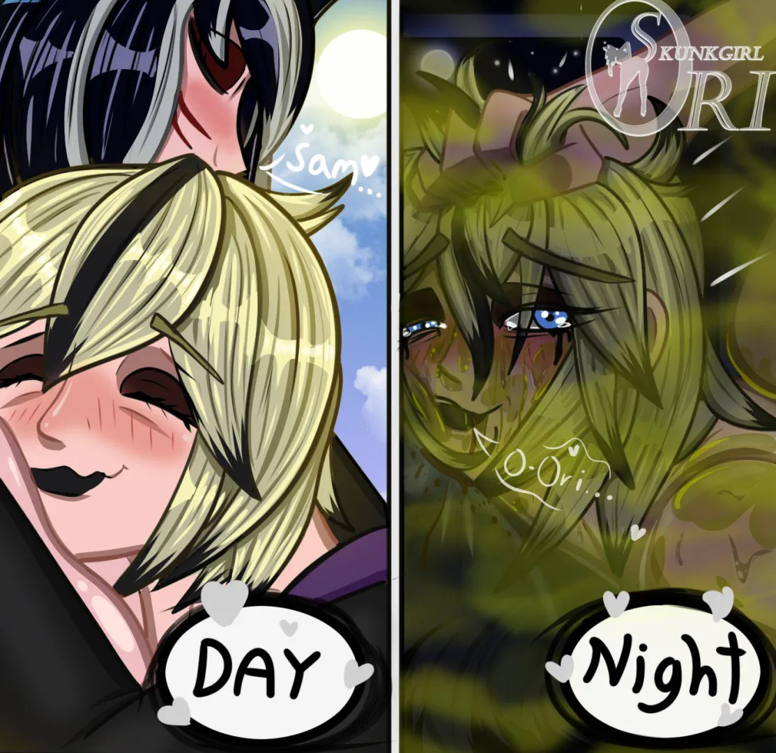 valentine day vs night [Fart] [skunk spray] [yuri]