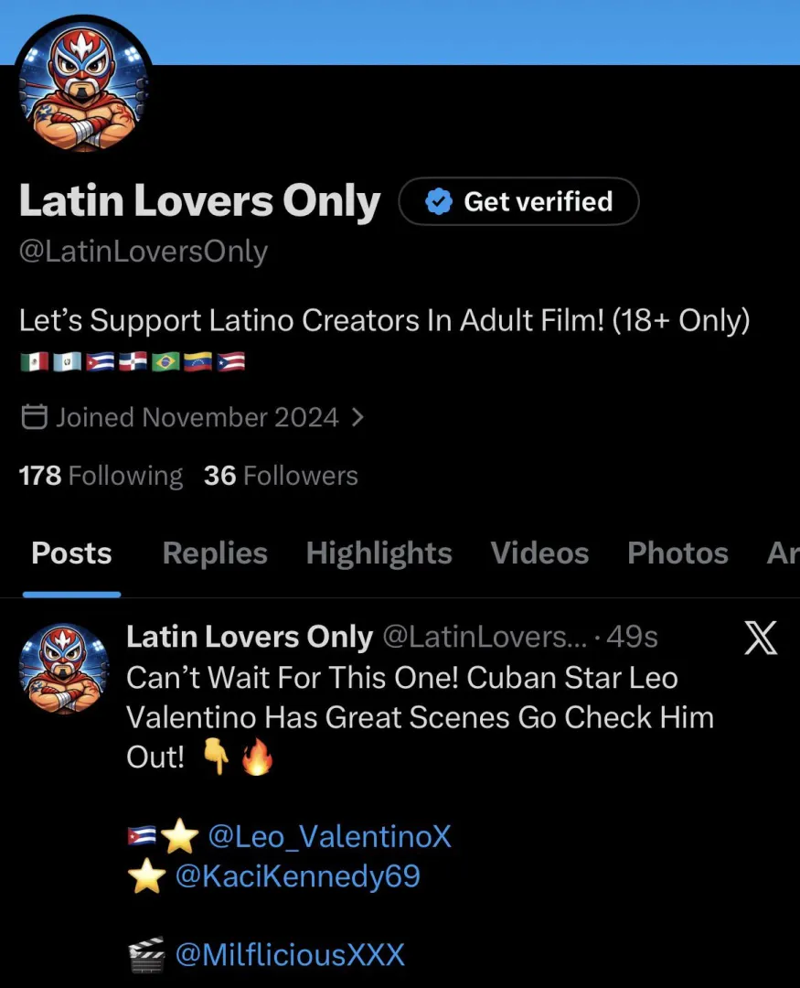 X/Twitter Page Dedicated To Latino Creators!