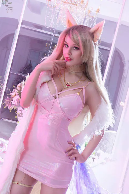 Ahri in Pink Dress (Helly Valentine)