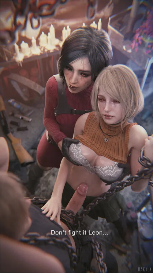 Chained up by Ada and Ashley