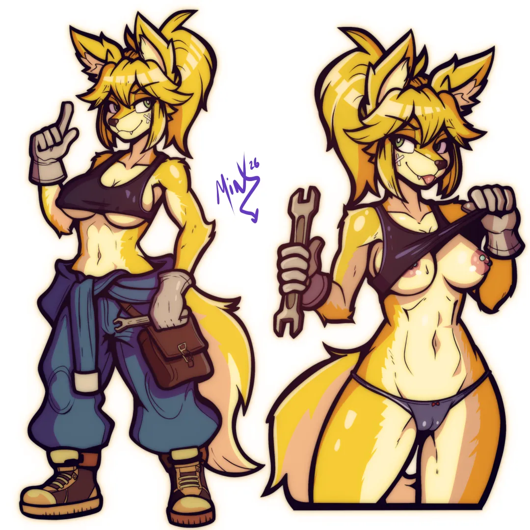 [Doggy Mechanic] by (Minx-Art) me