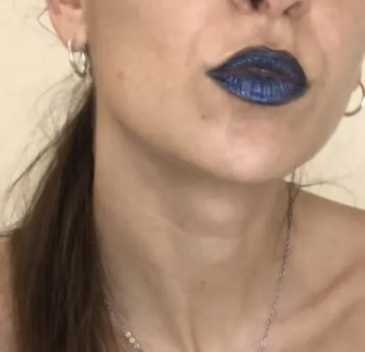 So blue, sexy lips