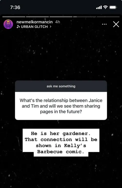 Tim’s relationship with Janice revealed