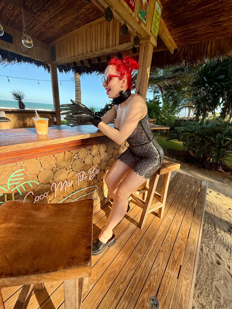 Trying to reach my drink 