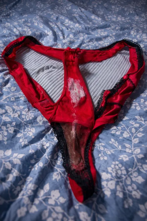 you want a taste of my creamy panties?