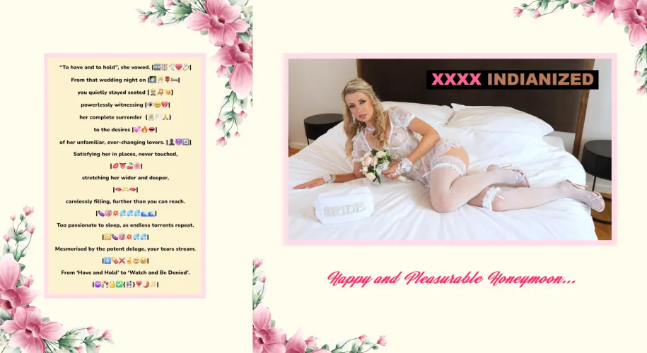 Her Husband Gave Her a White Wedding, Then Watched Her Have a Brown Honeymoon...