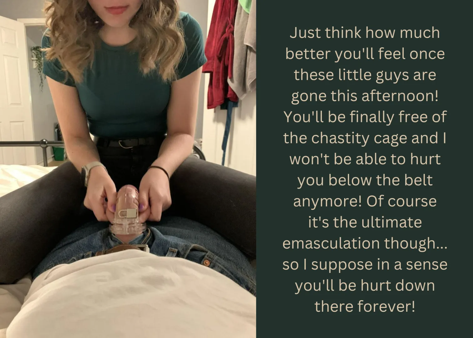 Just think how much better you'll feel once these little guys are gone this afternoon!