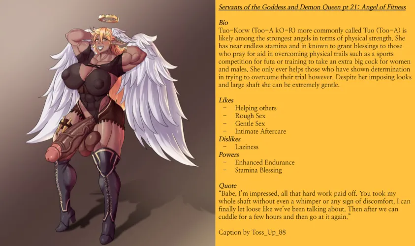 Servants of the Goddess and Demon Queen pt 21: Angel of Fitness