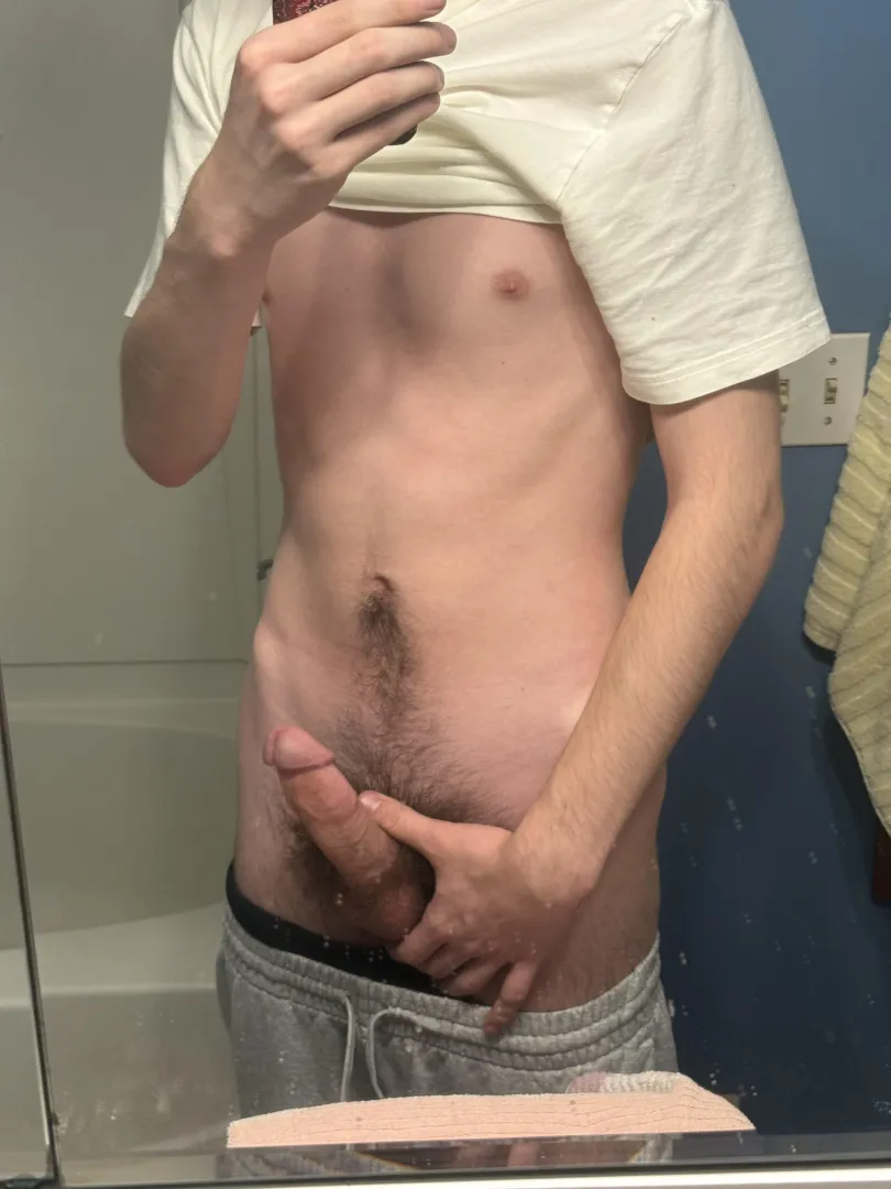 18 in hs abt to shower 