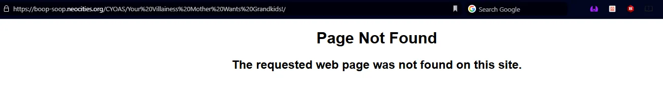 A lot of CYOA's on Neocities just went and started returning 