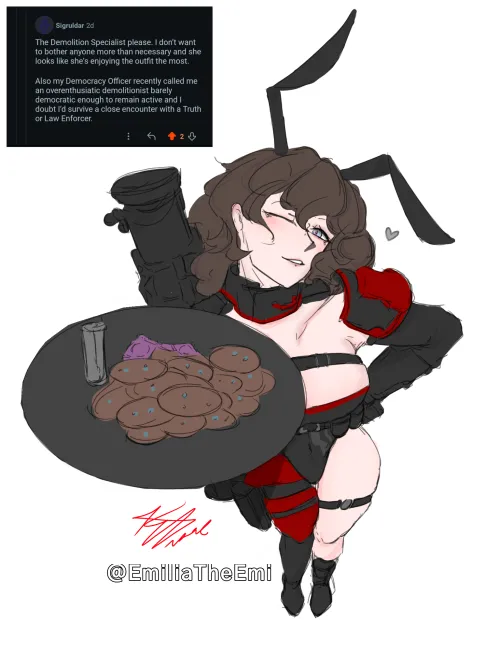 Bnuuy girl rewards you with stim cookies [OC]