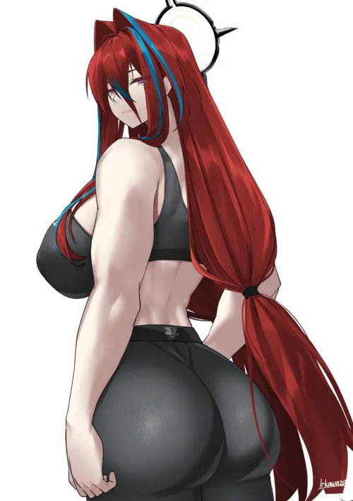Bootyful Sporty Ember from Behind [Arknights]