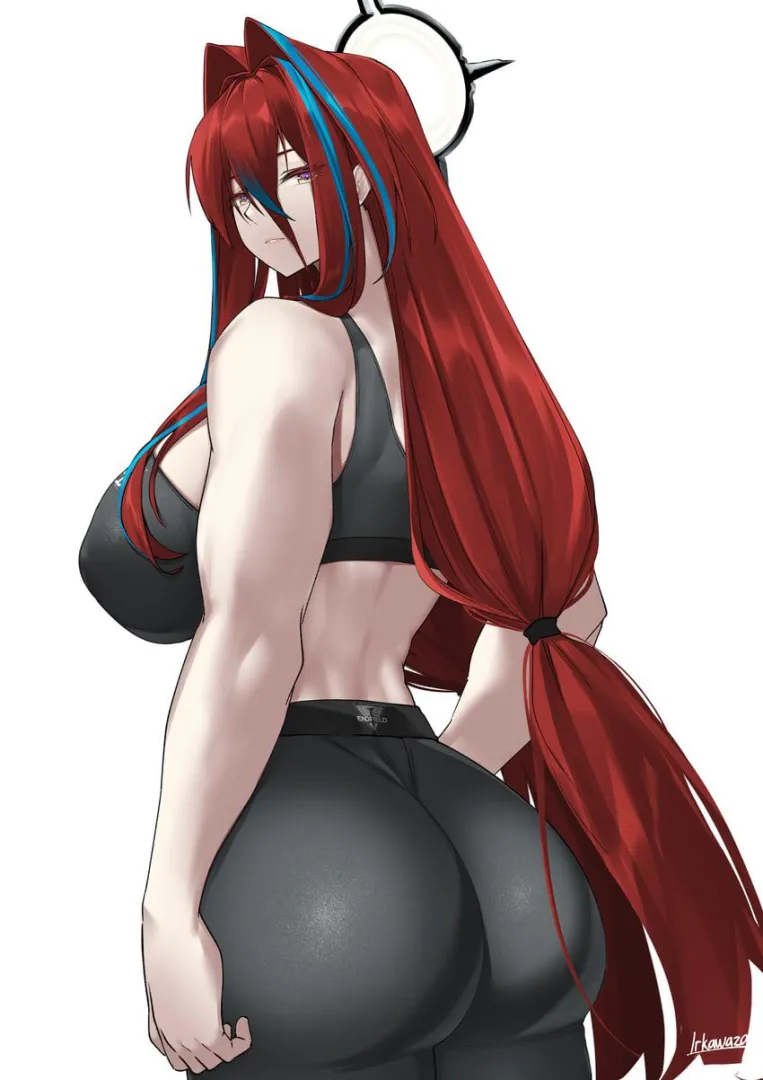 Bootyful Sporty Ember from Behind [Arknights]
