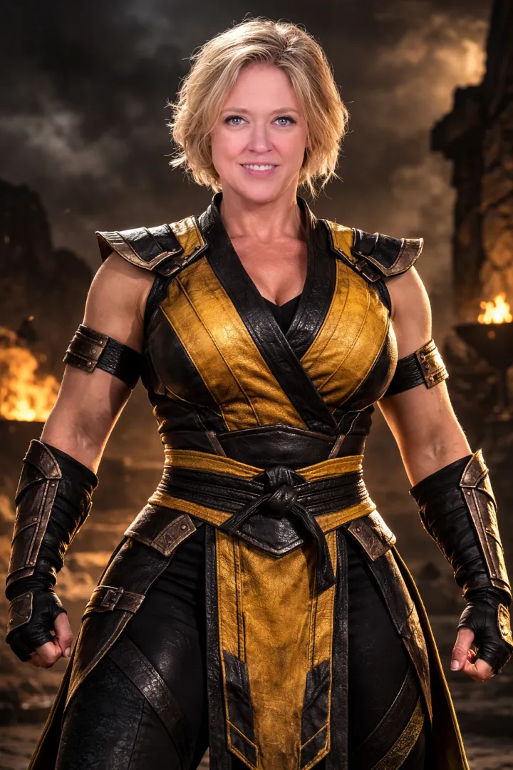 DEE WILLIAMS IN MORTAL KOMBAT STYLE 