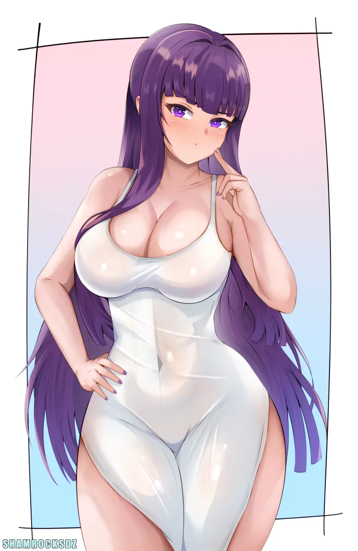 Fern's pouting face (ShamrocksDZ) [Sousou no Frieren]