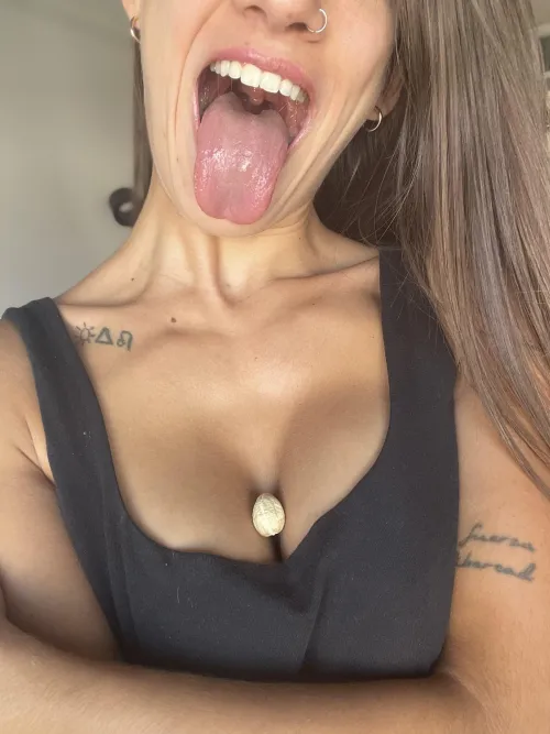 From your tiny point of view my cleavage must look like a universe