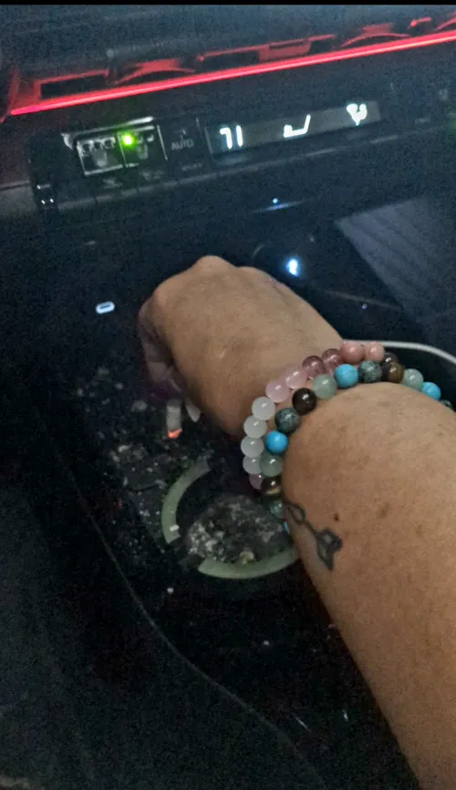 I want to put my cigarette out on you..