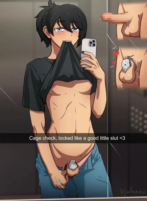 If you saw me like this in the elevator, alone and was showing my pretty little cage... What'll you do~?