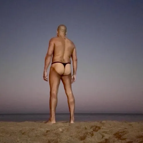 Sporting my tan lines on vacation last week