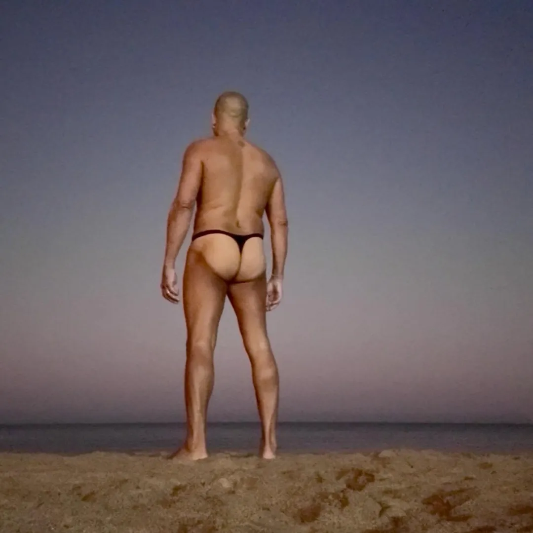 Sporting my tan lines on vacation last week