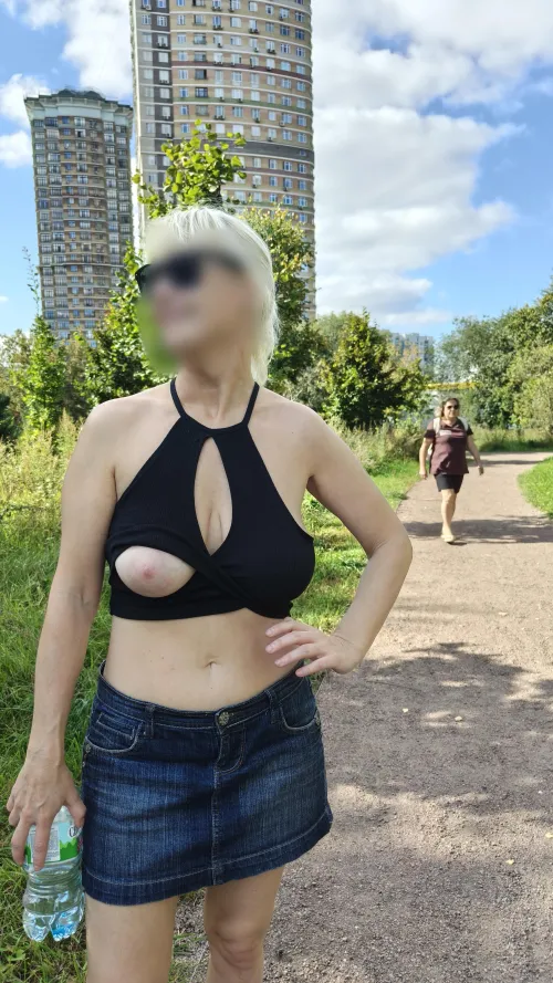 a top with a secret pocket