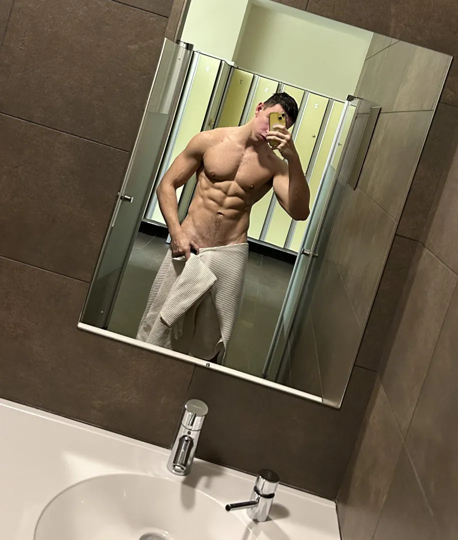 alone in gym showers