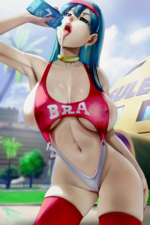 Bra wasting her milk (NovaSayajinGoku)