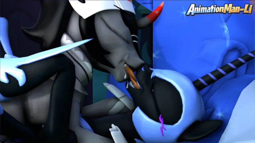 Dark French Kiss (Nightmare Moon And King Sombra)