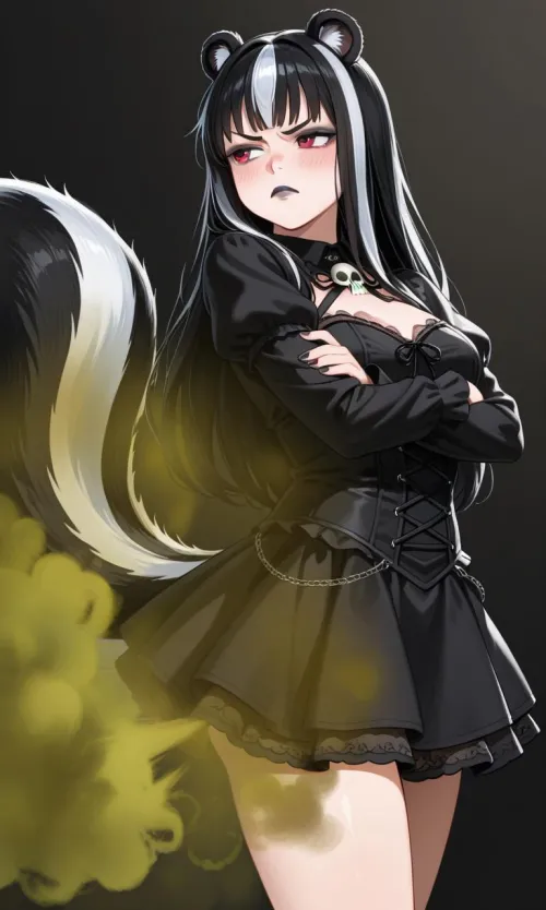 Elize, your goth skunkgirl childhood friend [Fart] [Skunkgirl] [Degradation] [Magic]
