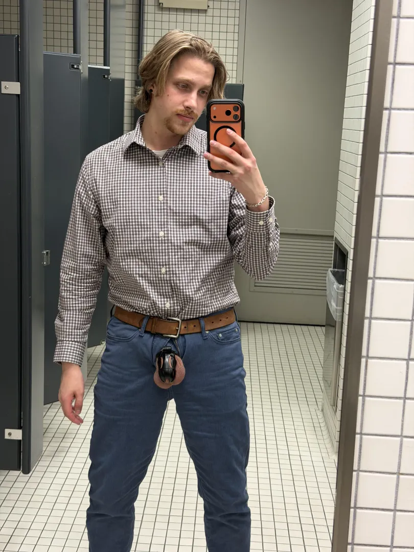 M26 - office public bathroom cage check. What next?