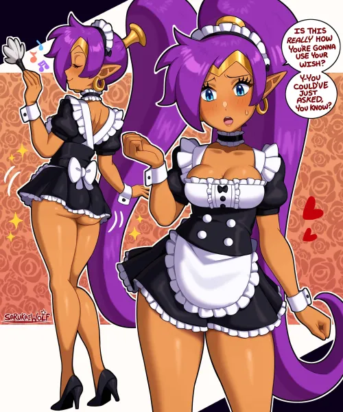 Maid Shantae ‍♀️✨ (by @SarukaiWolf on )