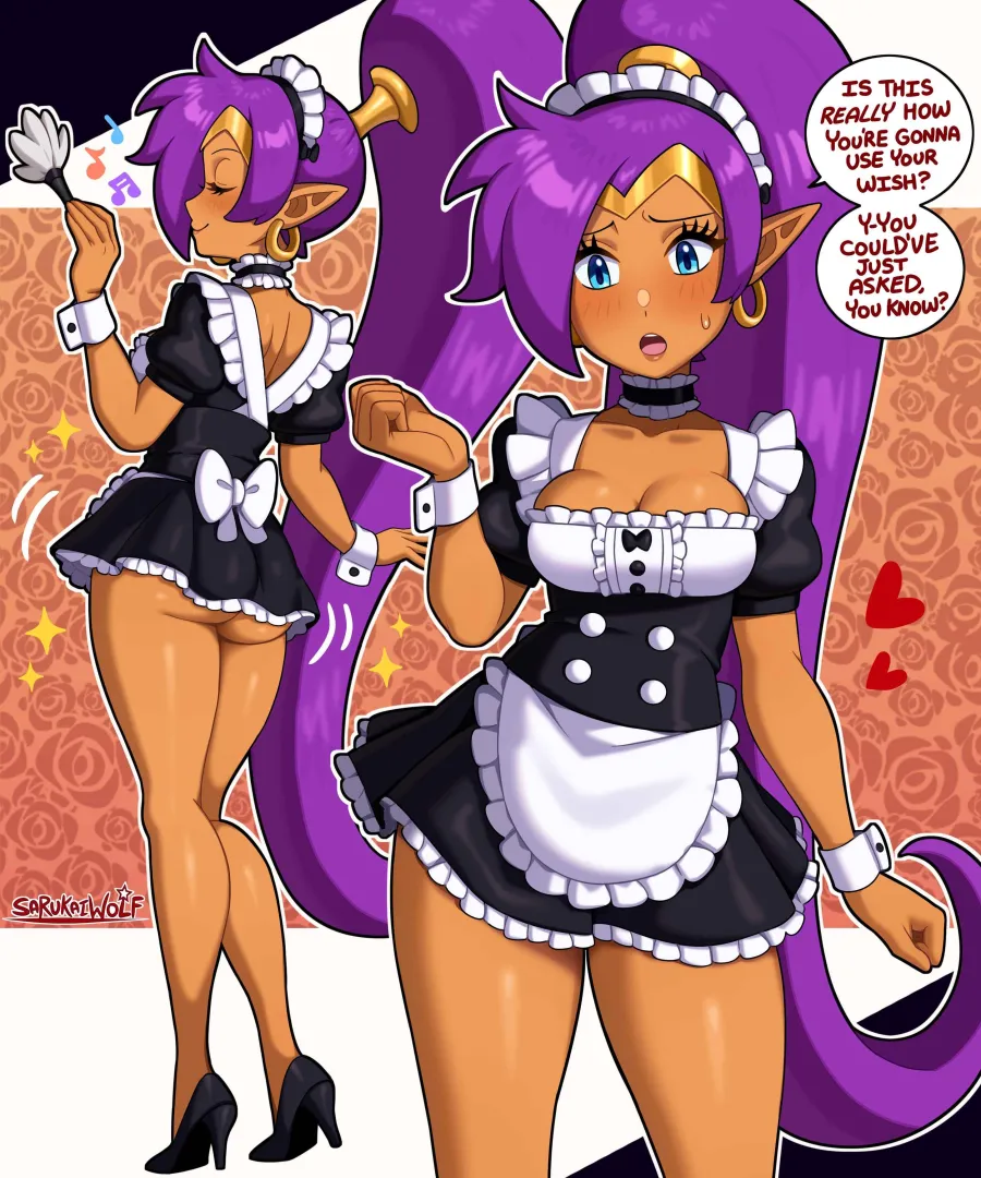 Maid Shantae ‍♀️✨ (by @SarukaiWolf on )