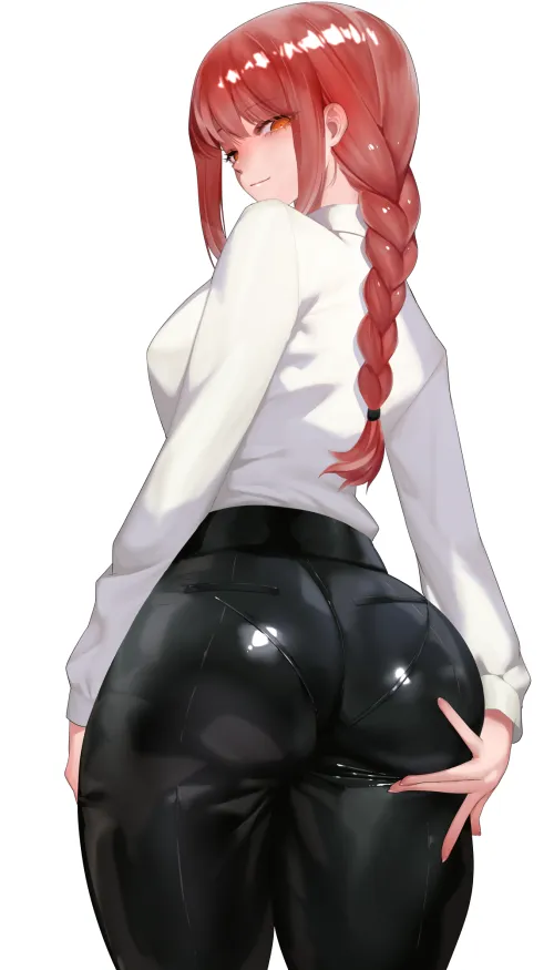 Makima's Shiny Latex Ass (Makima) [Rahato]